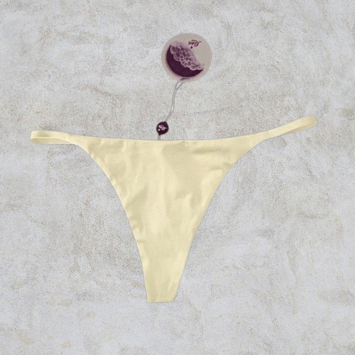 Luna ivory string thong, XLarge