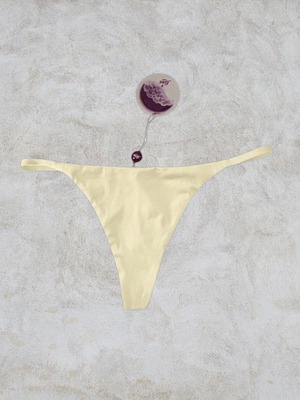 Luna ivory string thong, XLarge
