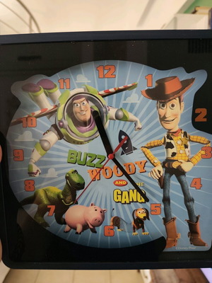 Toy Story wall clock like new, analog