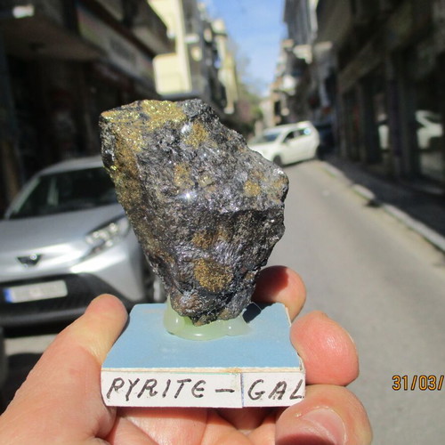 Sphalerite Pyrite Galena Mineral new Greek