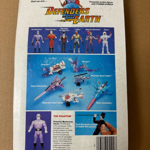 Vintage Galoob Defenders of the Earth The Phantom (1985) sealed like new