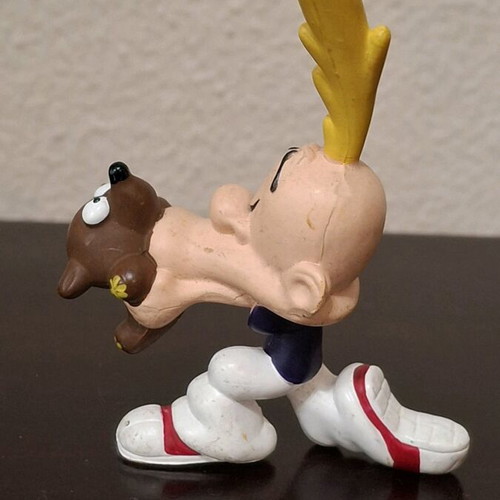 Titeuf PVC figure with teddy used, Plastoy