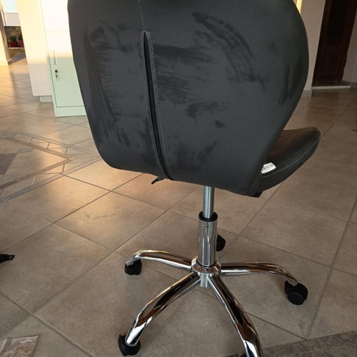 Office chair swivel, new, gray, suitable for hair salons