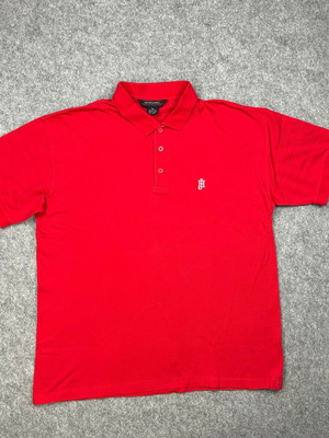Henri James Red Polo Shirt XL used, 100% cotton, Italian design