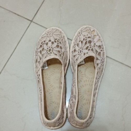 Marks & Spencer espadrilles with lace, size 38, soft pink