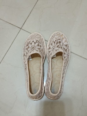 Marks & Spencer espadrilles with lace, size 38, soft pink