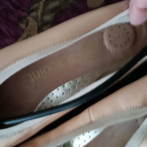 Leather Ballet Flats New Orthopedic Size 41 Beige