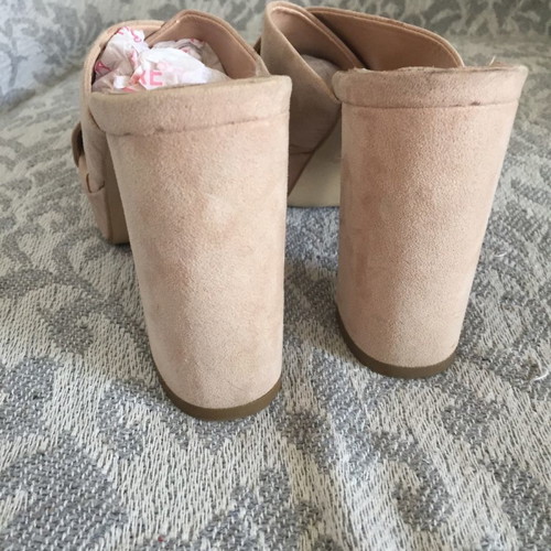 Sante high-heeled suede sandals size 37 nude, lightly worn