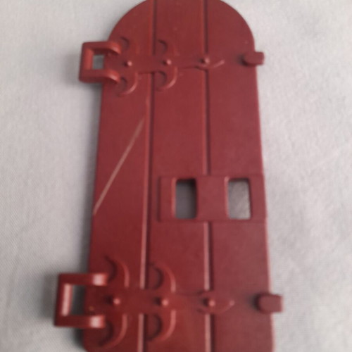 Playmobil interior door in medieval knights castle used, brick red