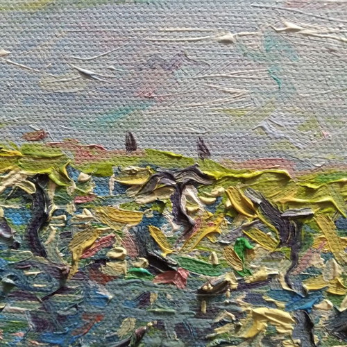 Oil painting new with impasto technique 20x30 cm