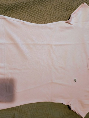 Lacoste πικέ γυναικείο μπλουζάκι μεταχειρισμένο, απαλό ροζ