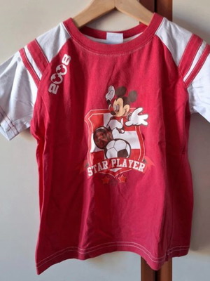 T shirt Disney κόκκινο και άσπρο σαν καινούργιο, μέγεθος 4 ετών