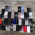 Mobile phones used, pack of 50, some functional, some for parts