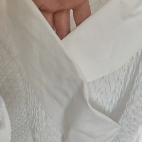 Naracamicie white elastic wrap blouse size S like new