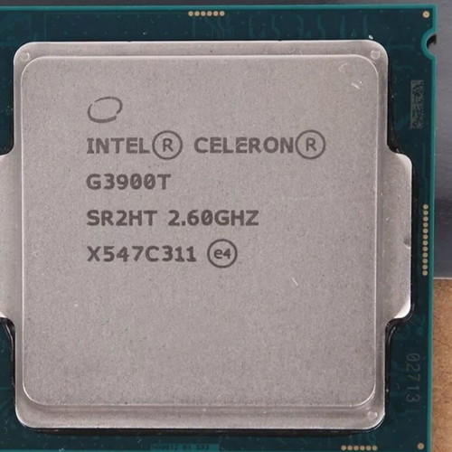 Intel Celeron G3900T processor used, 6th gen, 2.6GHz