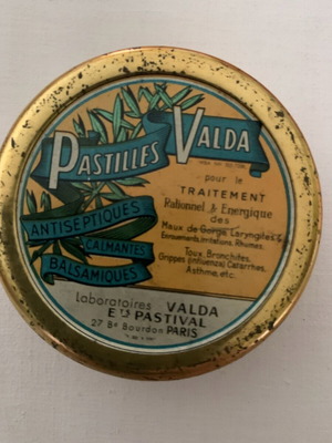 Vintage κουτάκι pastilles valda μεταχειρισμένο