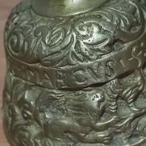 Evangelists bell used, vintage bronze