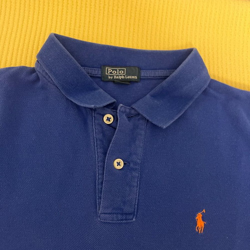 Polo t-shirt for boy 10-12 years used, blue, size 158 cm