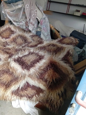 Flokati rug full wool in excellent condition 1.8x2.20 like new