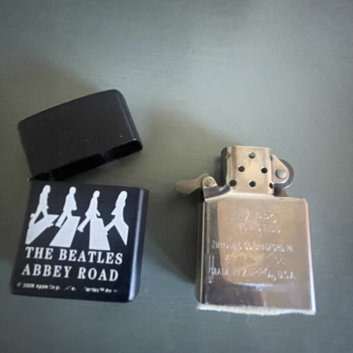 Zippo The Beatles Abbey Road lighter used, solid brass, 2006 edition