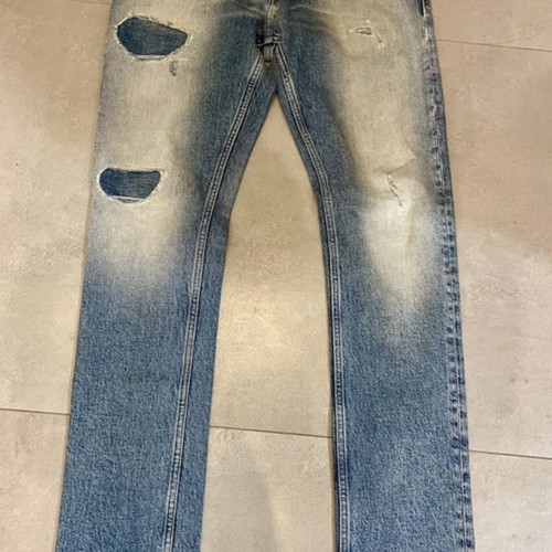 Tommy Jeans men's W29 blue faded with patches, like new