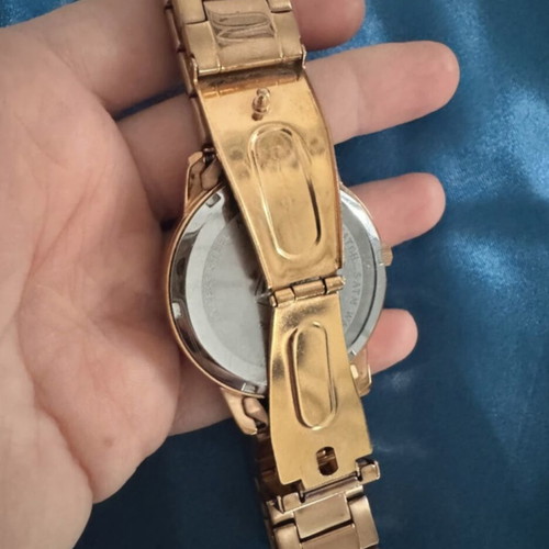 Visetti women's watch used, gold with blue dial