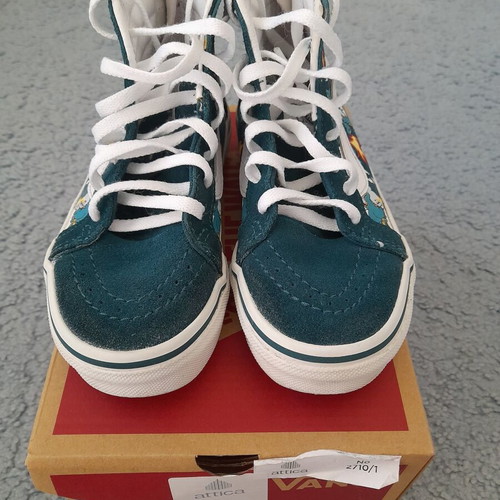 Vans boots used with glow-in-the-dark dragons, size 30