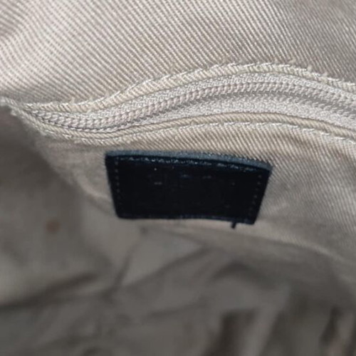 DKNY City shoulder bag used, beige and black
