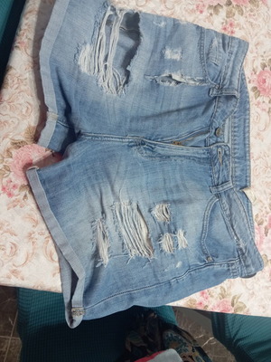 Matis Mini Denim Shorts like new, turquoise, size XL