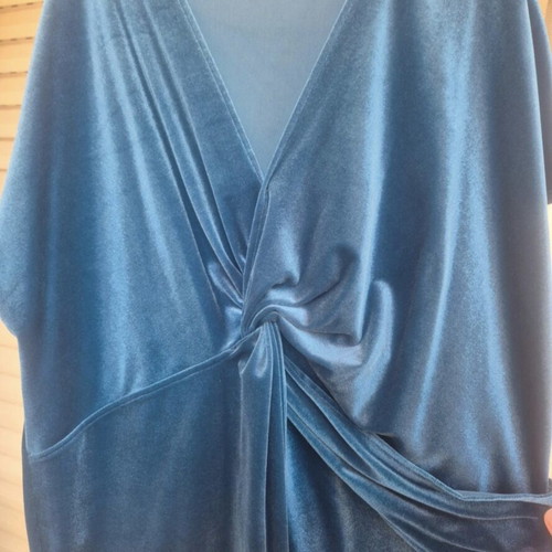 Velvet top Marks & Spencer like new, blue, size 5XL