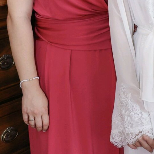Anna Samouka dress used, fuchsia, elastic fabric, one size