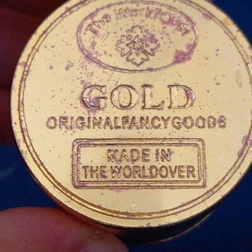 Gold grinder used, 24k plated, copper material