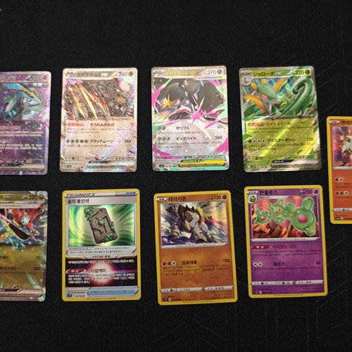 Pokémon cards mixed Japanese Korean lot 2 with sleeves and toploaders