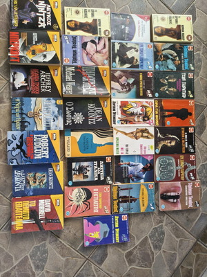 Retro paperback book collection used, crime and thriller genres