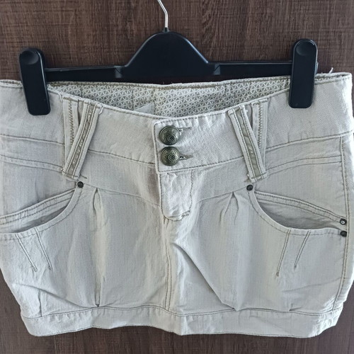 Stradivarius short skirt like new, beige, size S