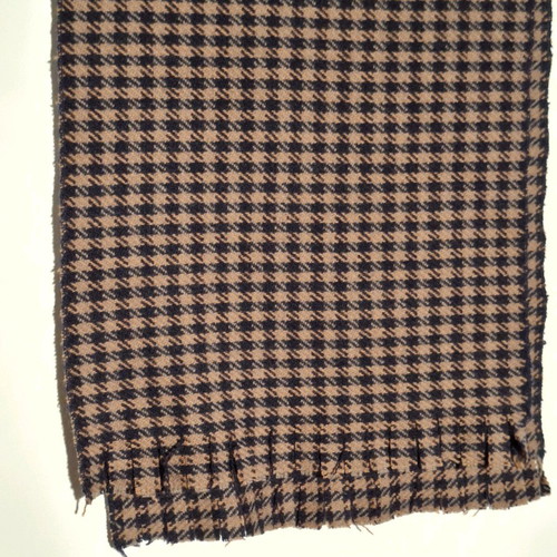 Checked scarf brown dark blue like new