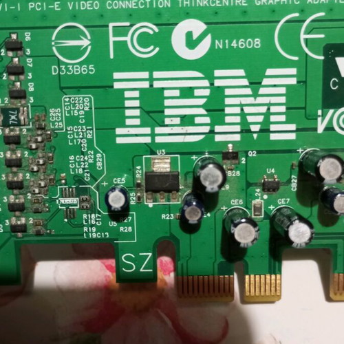 IBM ThinkCentre PCI-Express x1 DVI graphics card used, Low Profile