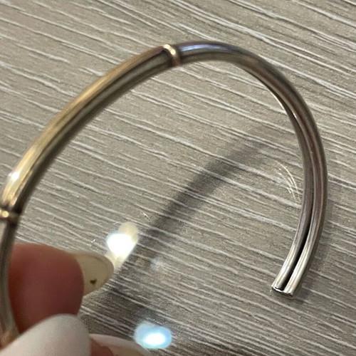 Silver-gold 925 and 585 bracelet used with gold part