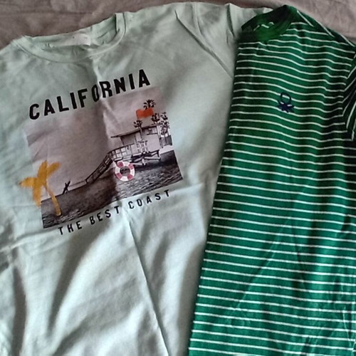 Set of 3 short-sleeve T-shirts Mango, Benetton, Teranova for 8-year-old boy like new