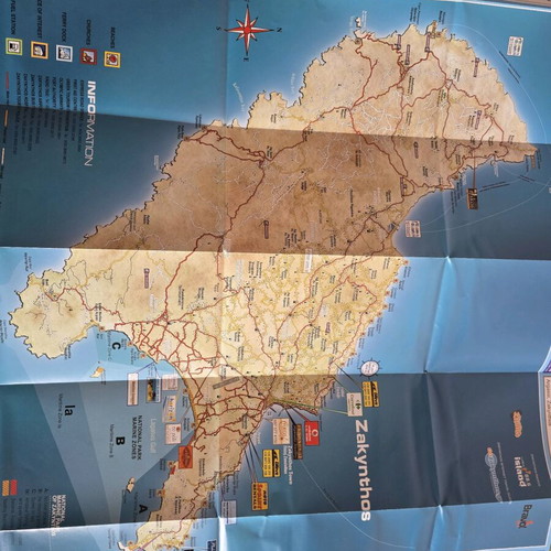 Blue Star Ferries Island Maps like new, pack