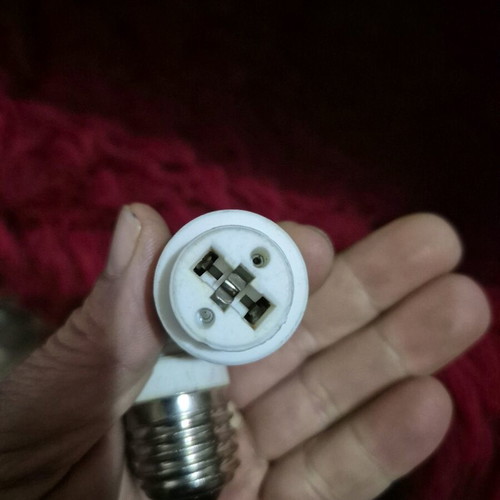 Adapter for E27 to G9 Led socket like new, ceramic type