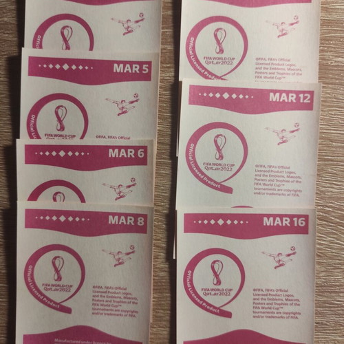 Morocco World Cup Qatar 2022 stickers, set of 7