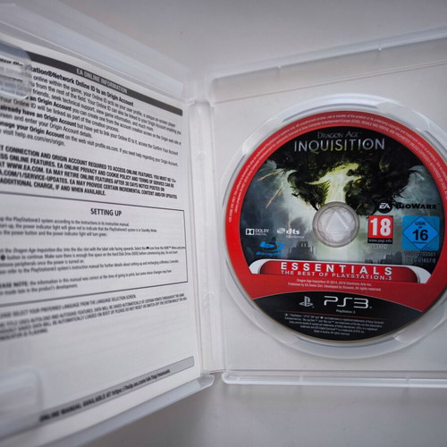 Dragon Age Inquisition PS3 game like new, PlayStation 3