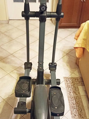 X-FIT Flexy elliptical machine used with LCD console