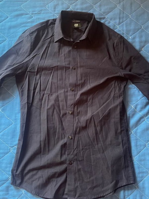 H&M Blue Dark Men's Shirt like new, size S slimfit