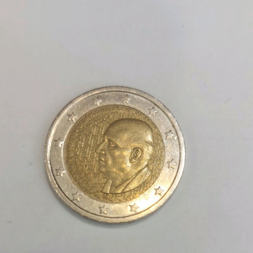 Collectible 2 euro coin 2020 used, 100 years since birth of Dimitris Mitropoulos
