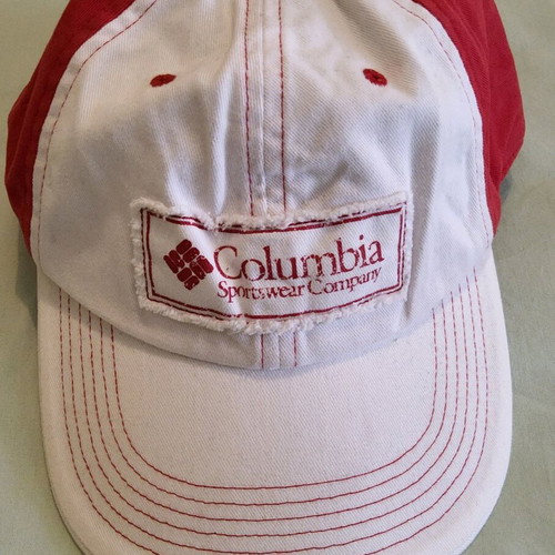 Columbia sports cap new, o/s unisex, white-red