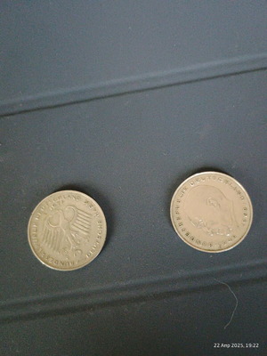 2 Mark coins used, set of 2 pieces