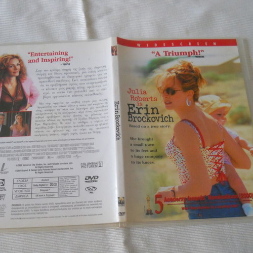 Erin Brokovich DVD used with English and Greek subtitles