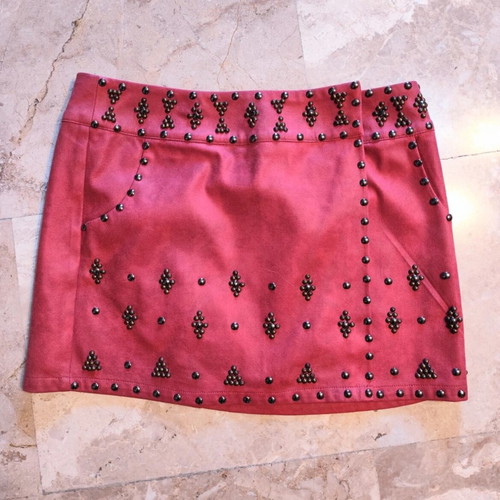 3.1 Phillip Lim Mini Skirt with Studs like new, size S, red